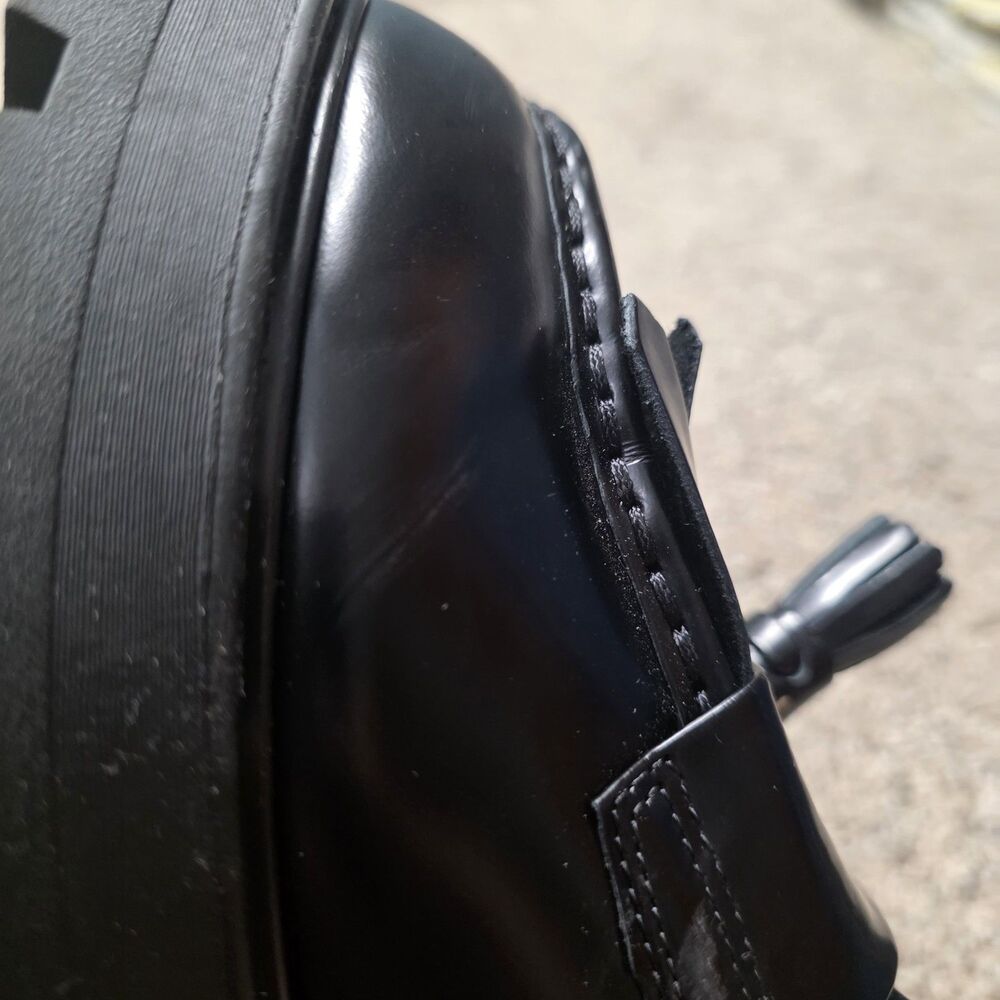 Vagabond Shoemakers Tassel Platform Loafers Size 10 Black Leather Chunky Retro - Picture 5 of 12